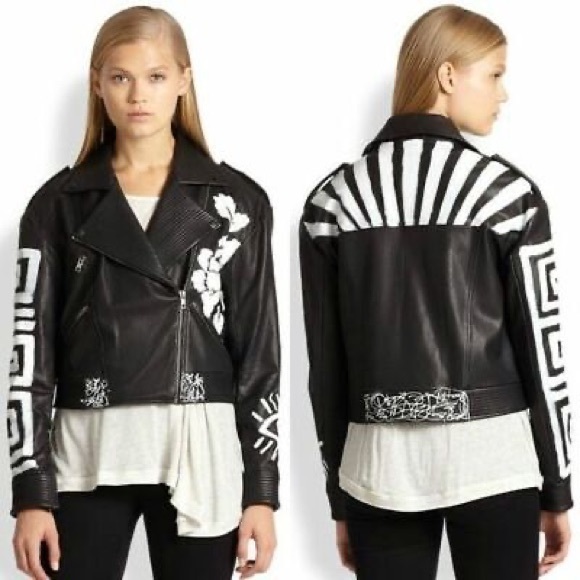 elizabeth and james erwan leather jacket - Picture 1 of 1